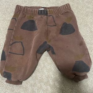 Distressed brown graphic Zara sweatpants size 9-12mo